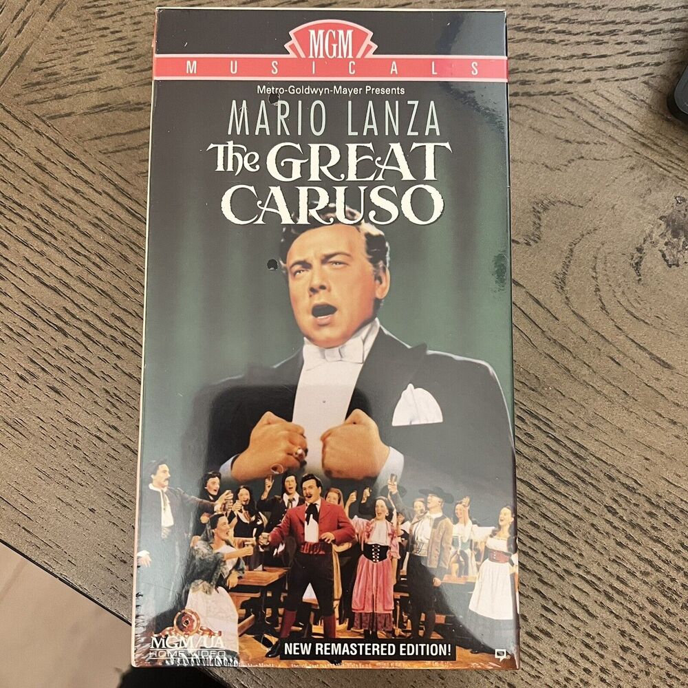 Sealed The Great Caruso‎ VHS 1993 MGM Musicals